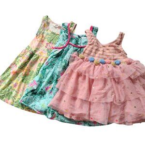 Mini Boden Lot of 3 Girls Dresses 2T 2-3 Y Tommy Bahama Party Play Sundresses